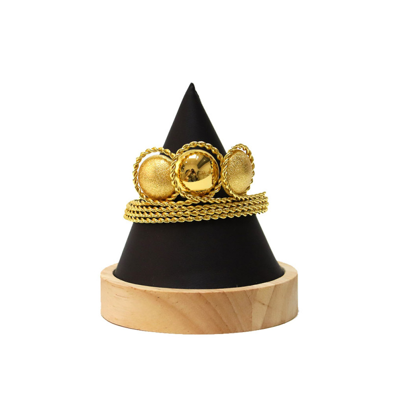 18k Wedding Exaggerated Necklace Earring Bracelet Set