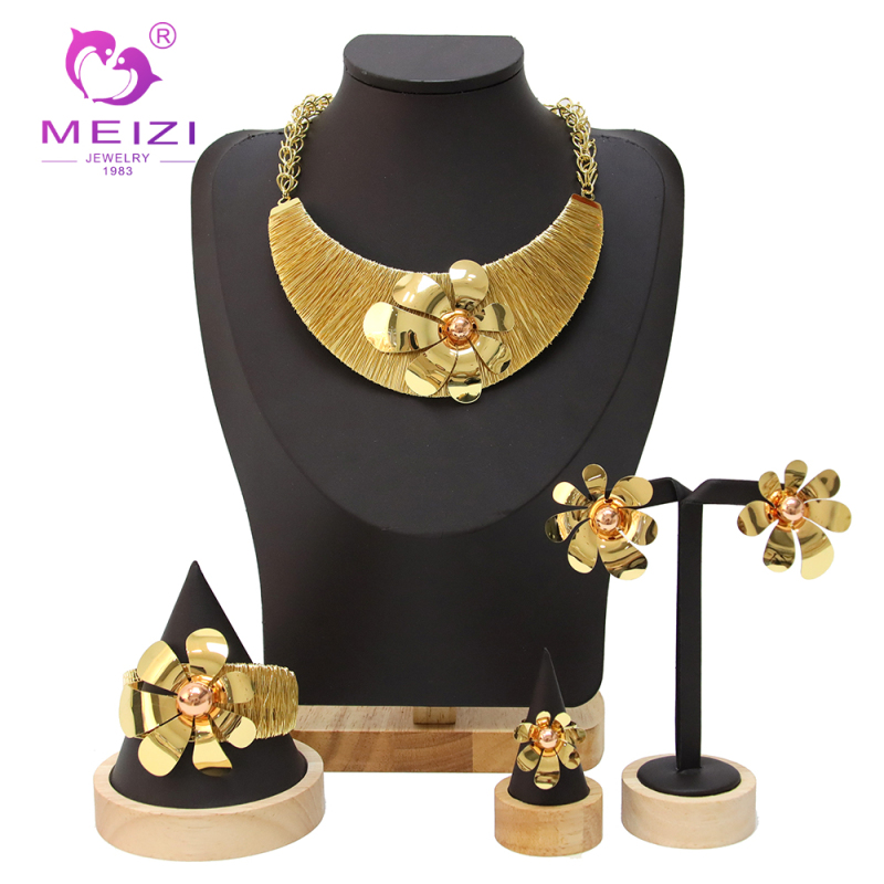 Iatest Hot Sale Italian Golden Jewelry Set