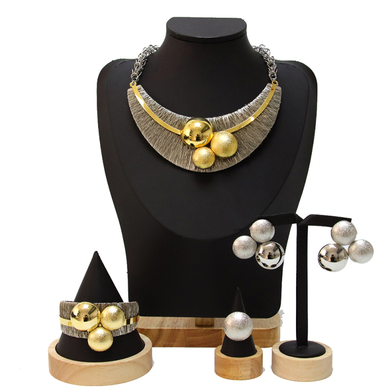 Set Barang Kemas Arab Saudi Bersalut Emas 24k