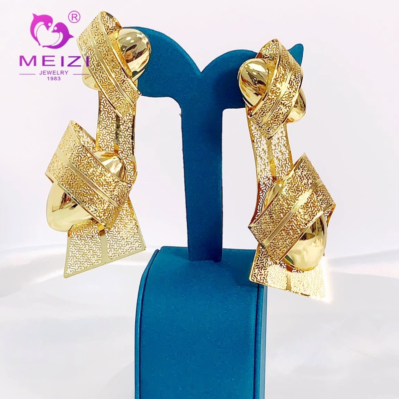 dainty 18k big gold earrings for women