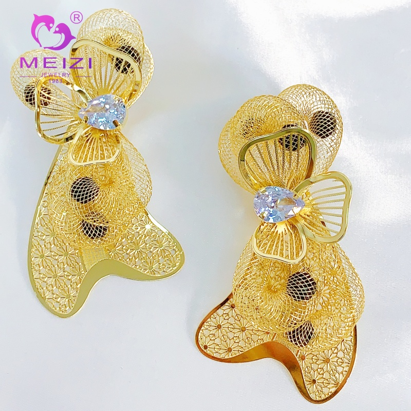 vintage cute gold earrings designs for female