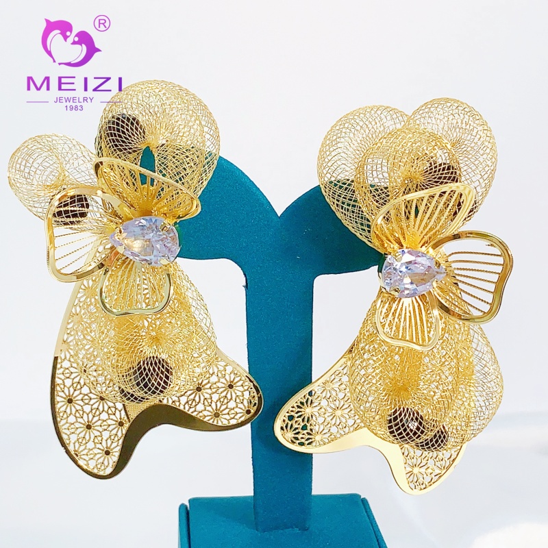 vintage cute gold earrings designs for female