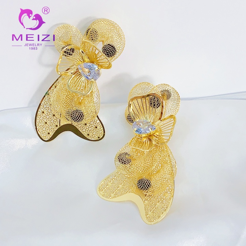 vintage cute gold earrings designs for female