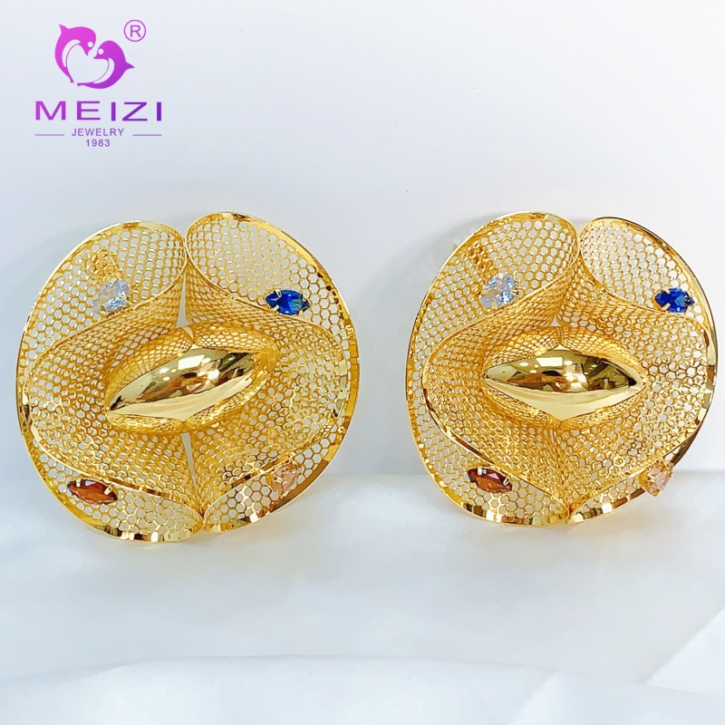 18k gold wedding diamond earrings for women