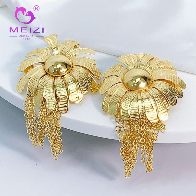 statement wedding hypoallergenic gold earrings
