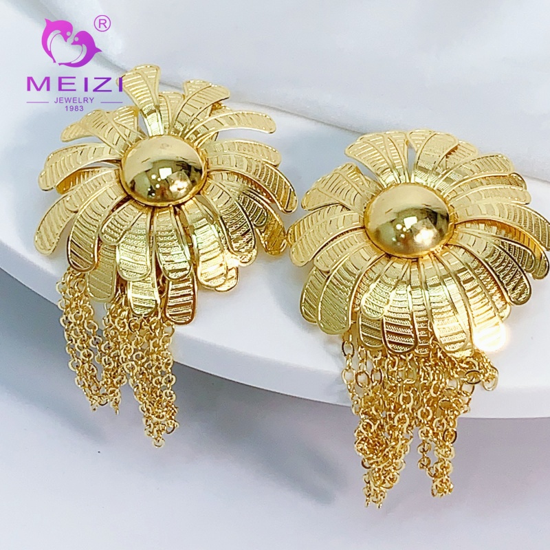 statement wedding hypoallergenic gold earrings