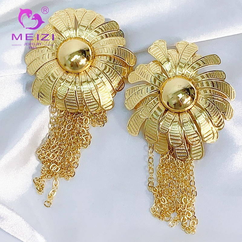 statement wedding hypoallergenic gold earrings