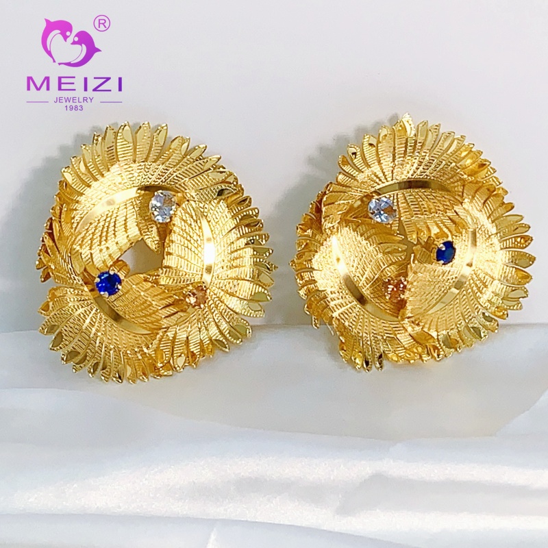 anting sflower emas untuk telinga sensitif