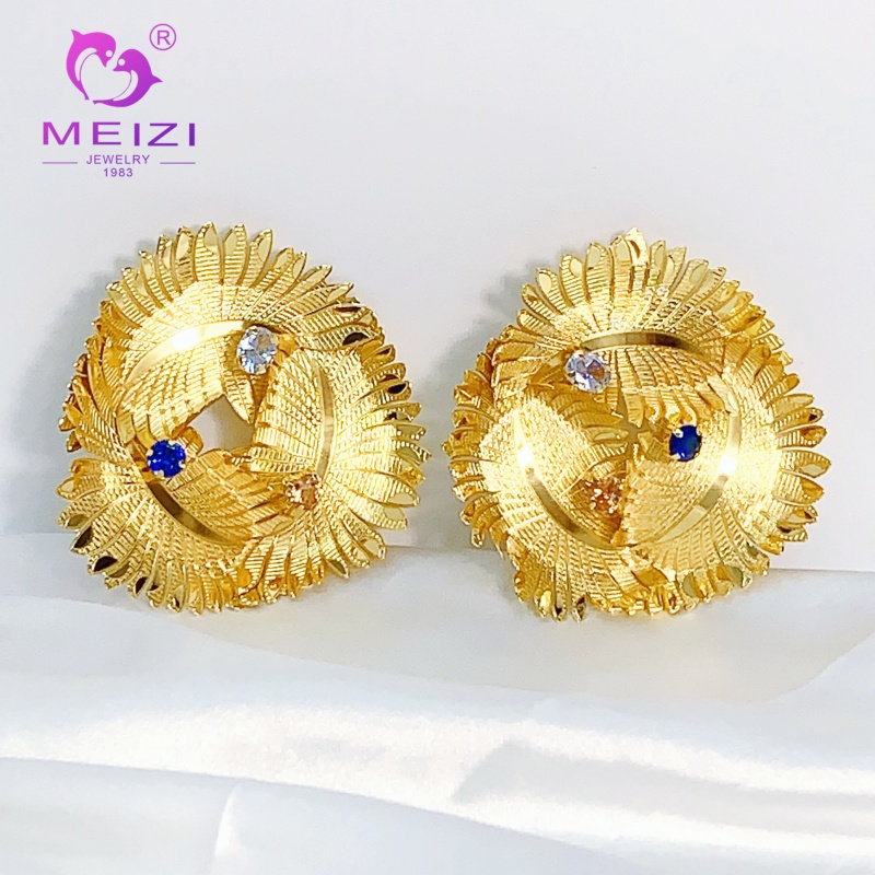 anting sflower emas untuk telinga sensitif