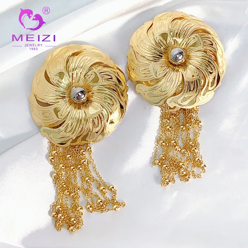 pendientes de flores para niñas con circonita cúbica de moda