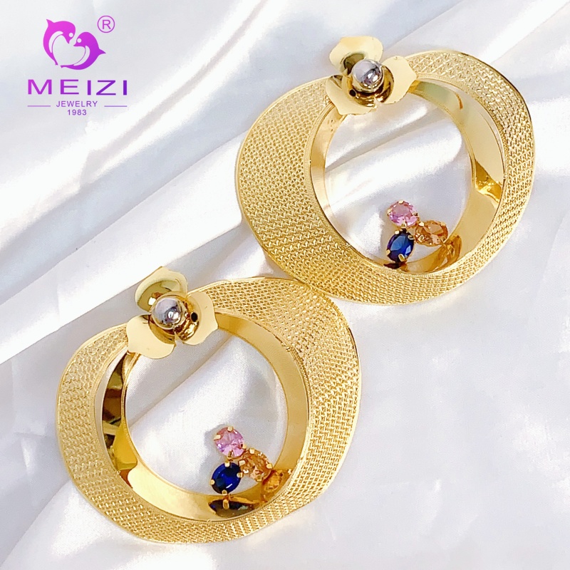 fashion 18k gold jewelry earring set for wedding