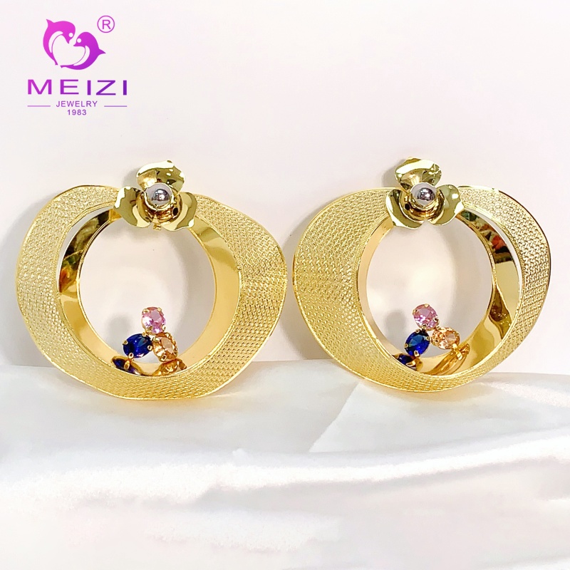 fashion 18k gold jewelry earring set for wedding