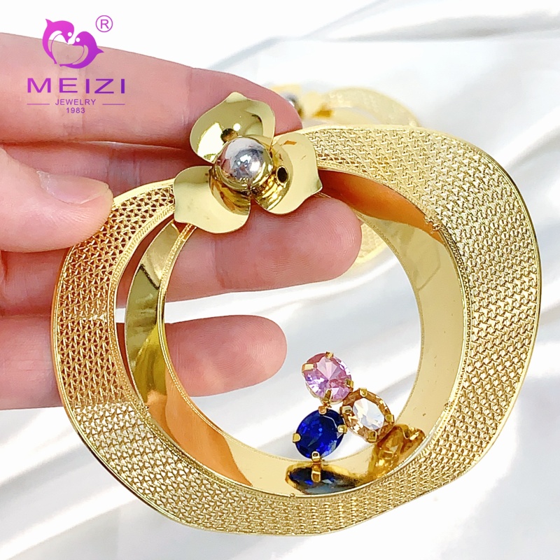 fashion 18k gold jewelry earring set for wedding