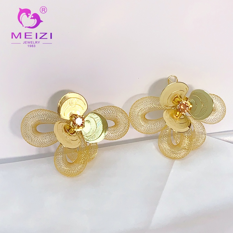 fashion jewelry flower waterproof bridal statement earrings