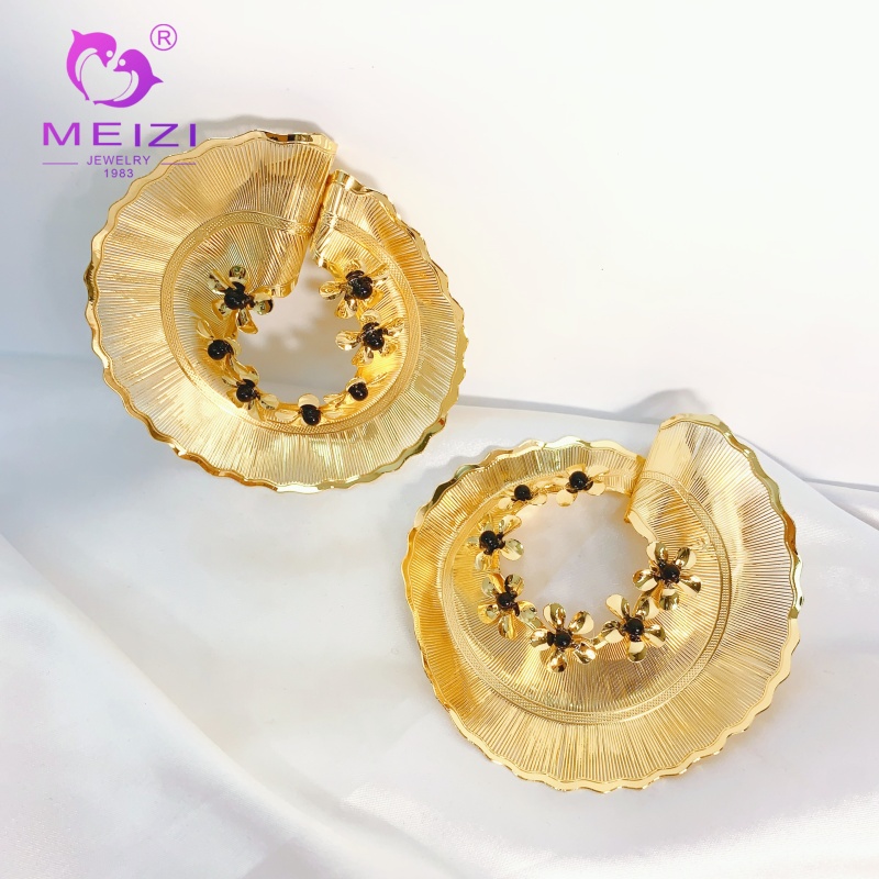 diamond stud gold hoop earrings for women