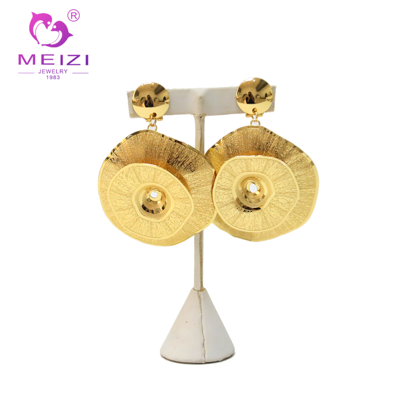 gold pendant set necklace and earring set for wedding gold chain and earrings