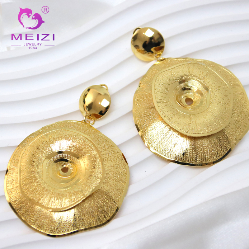 gold pendant set necklace and earring set for wedding gold chain and earrings