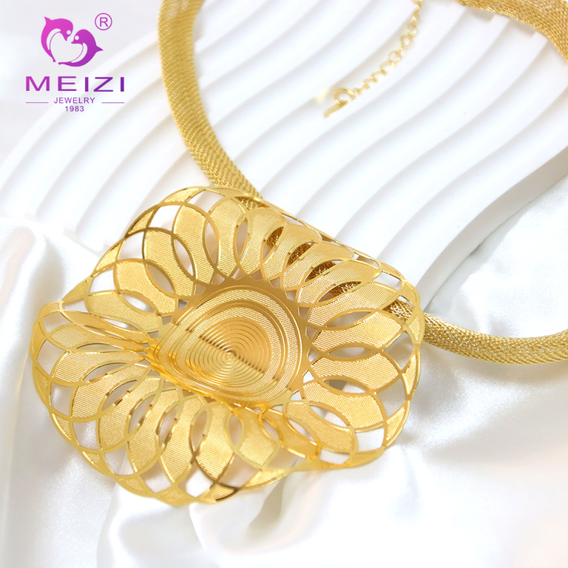 jewellery set rose gold necklace set with earrings for women's