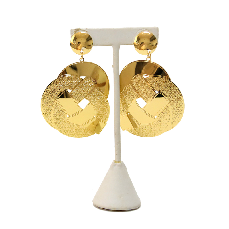 rose gold bridal bridesmaid wedding necklace and earring set