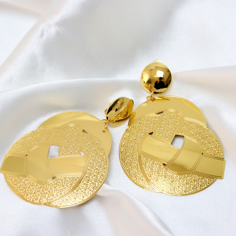 rose gold bridal bridesmaid wedding necklace and earring set