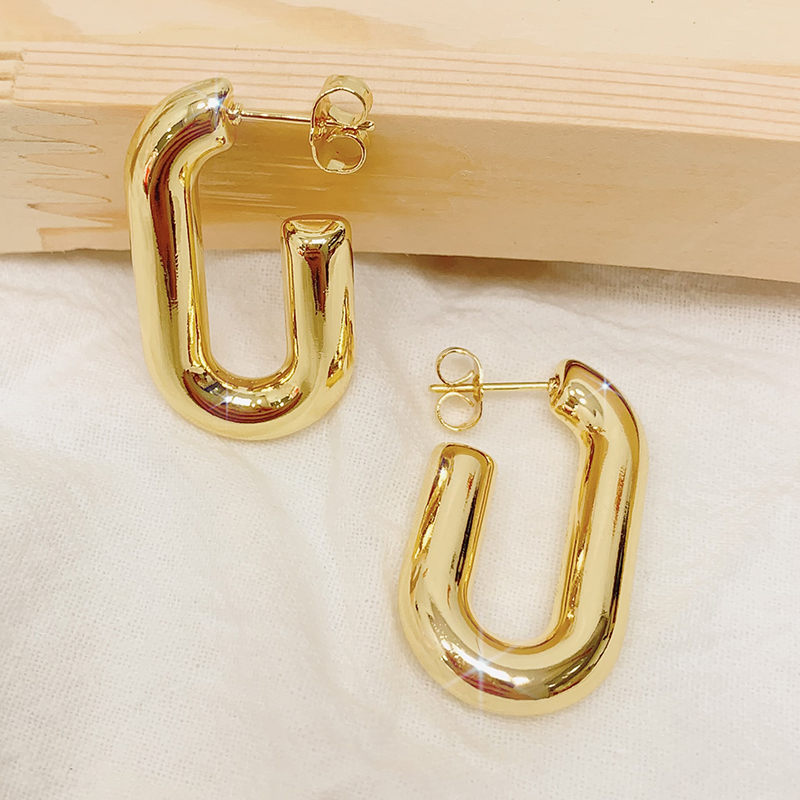 hypoallergenic gold hoop wedding earrings for women