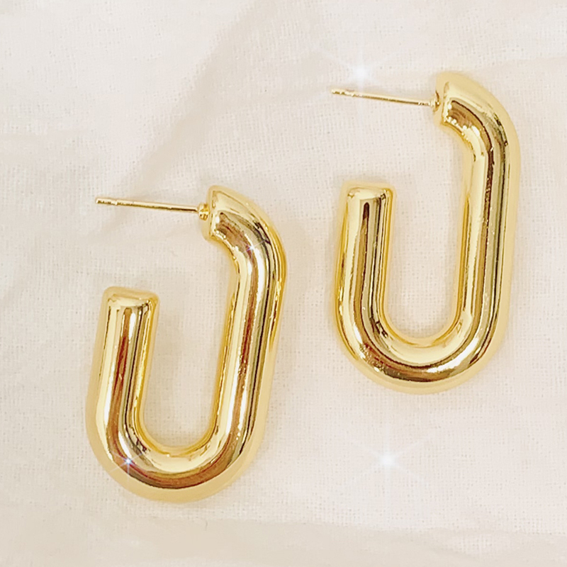 hypoallergenic gold hoop wedding earrings for women