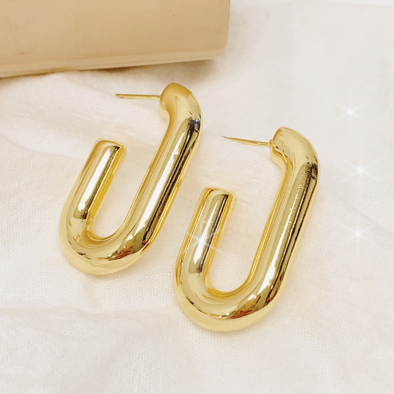 hypoallergenic gold hoop wedding earrings for women