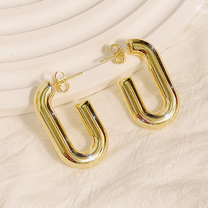 hypoallergenic gold hoop wedding earrings for women