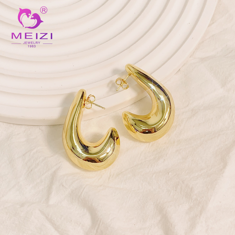 gold hoop real designer hypoallergenic earrings for women