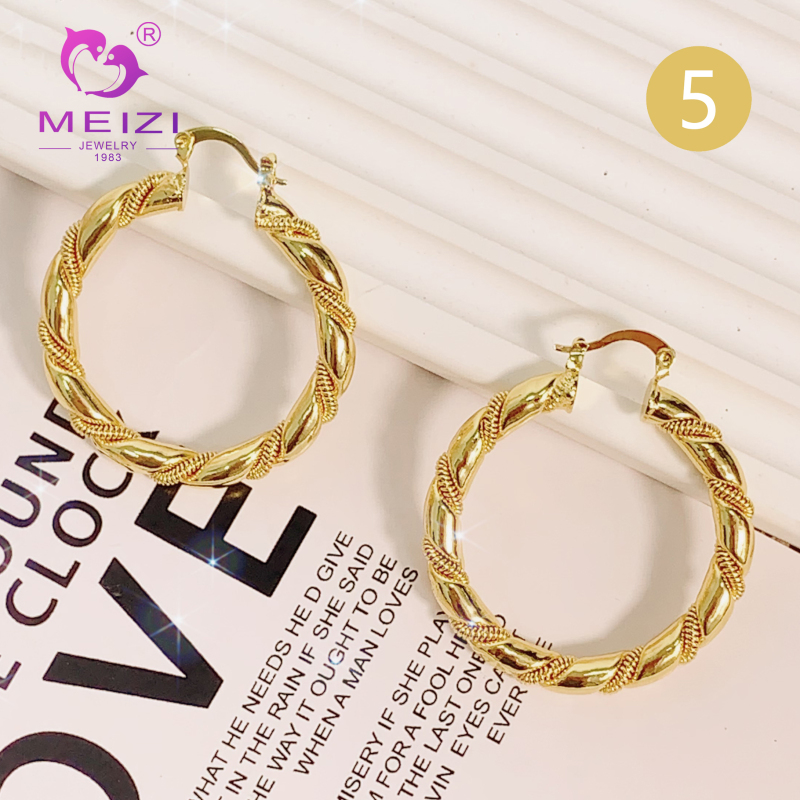 gold hoop wedding bridal hypoallergenic stud earrings for women