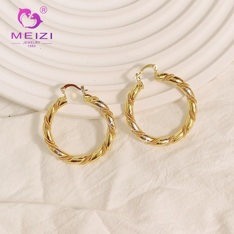 gold hoop wedding bridal hypoallergenic stud earrings for women