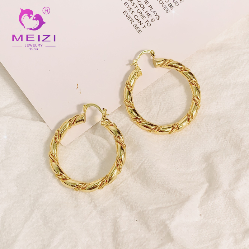 gold hoop wedding bridal hypoallergenic stud earrings for women