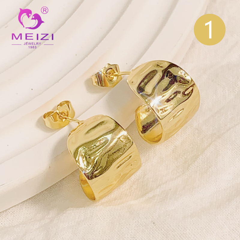 fashion small dainty gold designer hoop earrings for women hypoallergenic jewelry