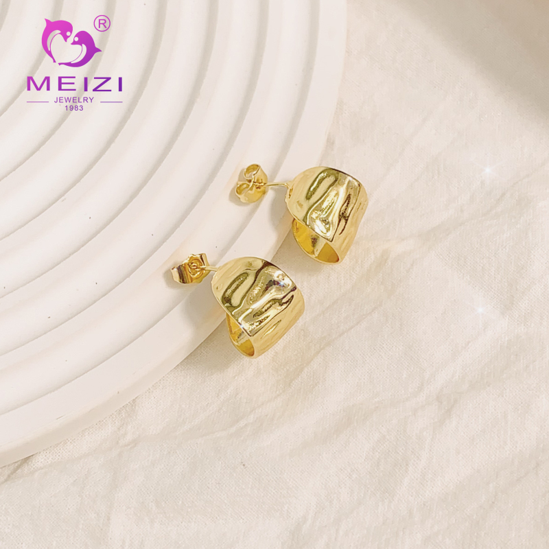 fashion small dainty gold designer hoop earrings for women hypoallergenic jewelry