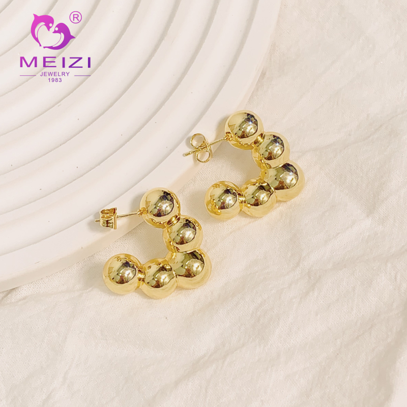thick 18k gold filled hoops bridesmaid earrings earrings for women