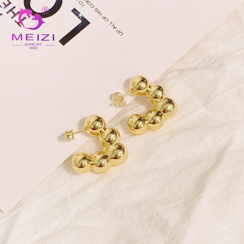 thick 18k gold filled hoops bridesmaid earrings earrings for women