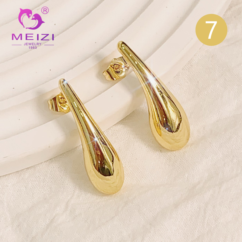 gold stud hypoallergenic wedding drop earrings for women