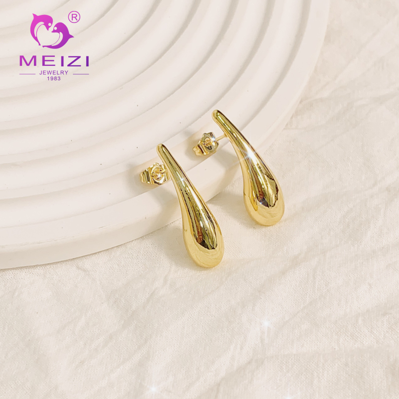 gold stud hypoallergenic wedding drop earrings for women