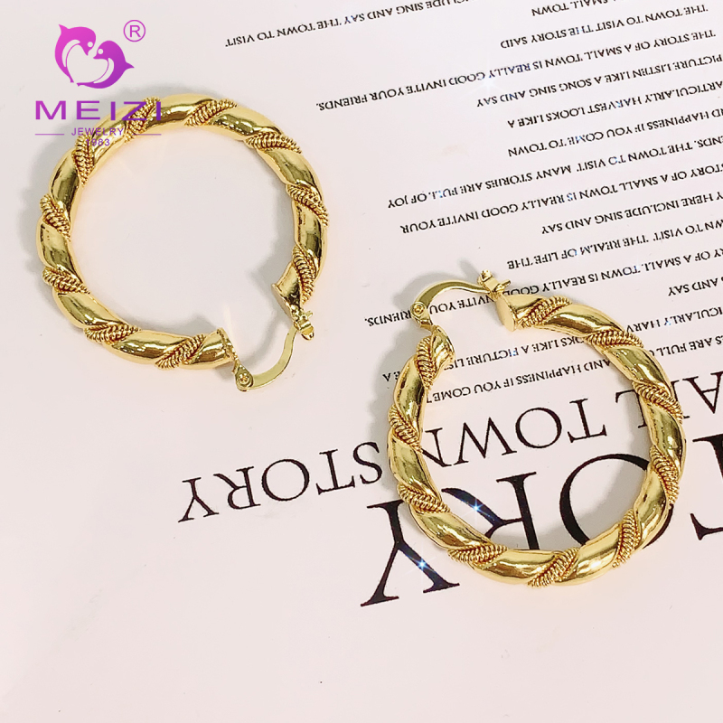 gold hoop studs diamond wedding bridal earrings for women