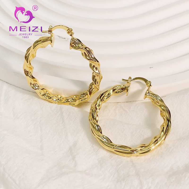 gold hoop studs diamond wedding bridal earrings for women