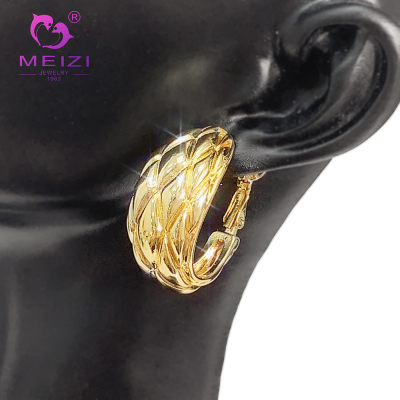 fashion cute hypoallergenic stud bridesmaid gold plated earrings