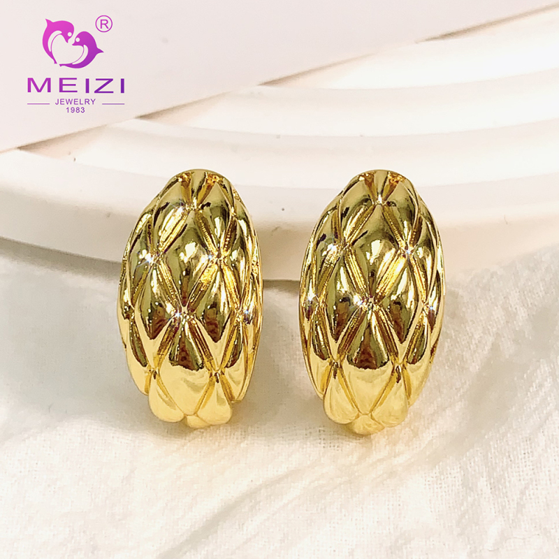 fashion cute hypoallergenic stud bridesmaid gold plated earrings