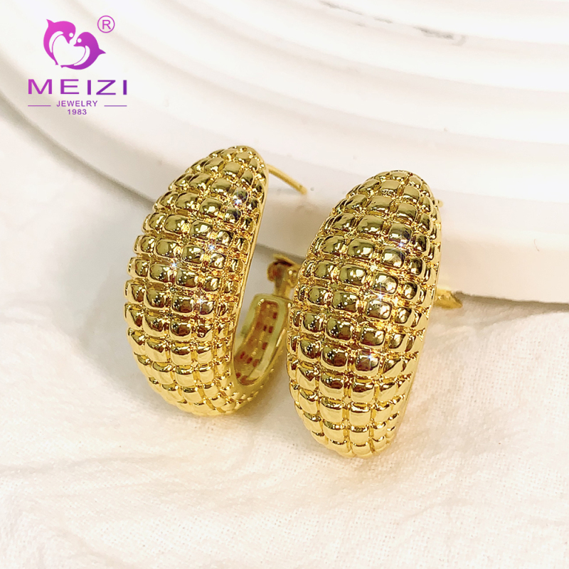 custom fashion luxury statement gold hypoallergenic earrings wholesale bulk