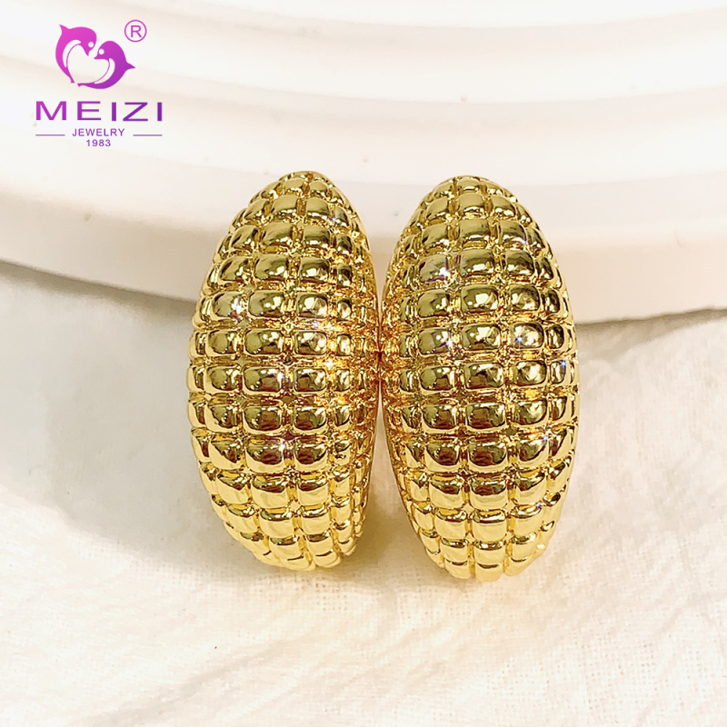 custom fashion luxury statement gold hypoallergenic earrings wholesale bulk
