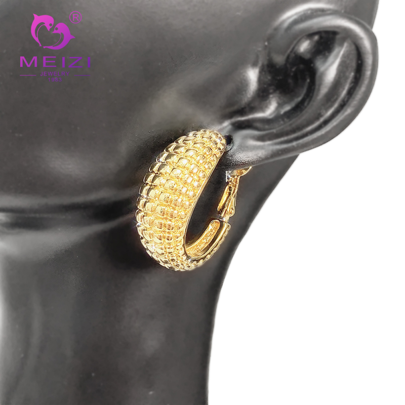 custom fashion luxury statement gold hypoallergenic earrings wholesale bulk