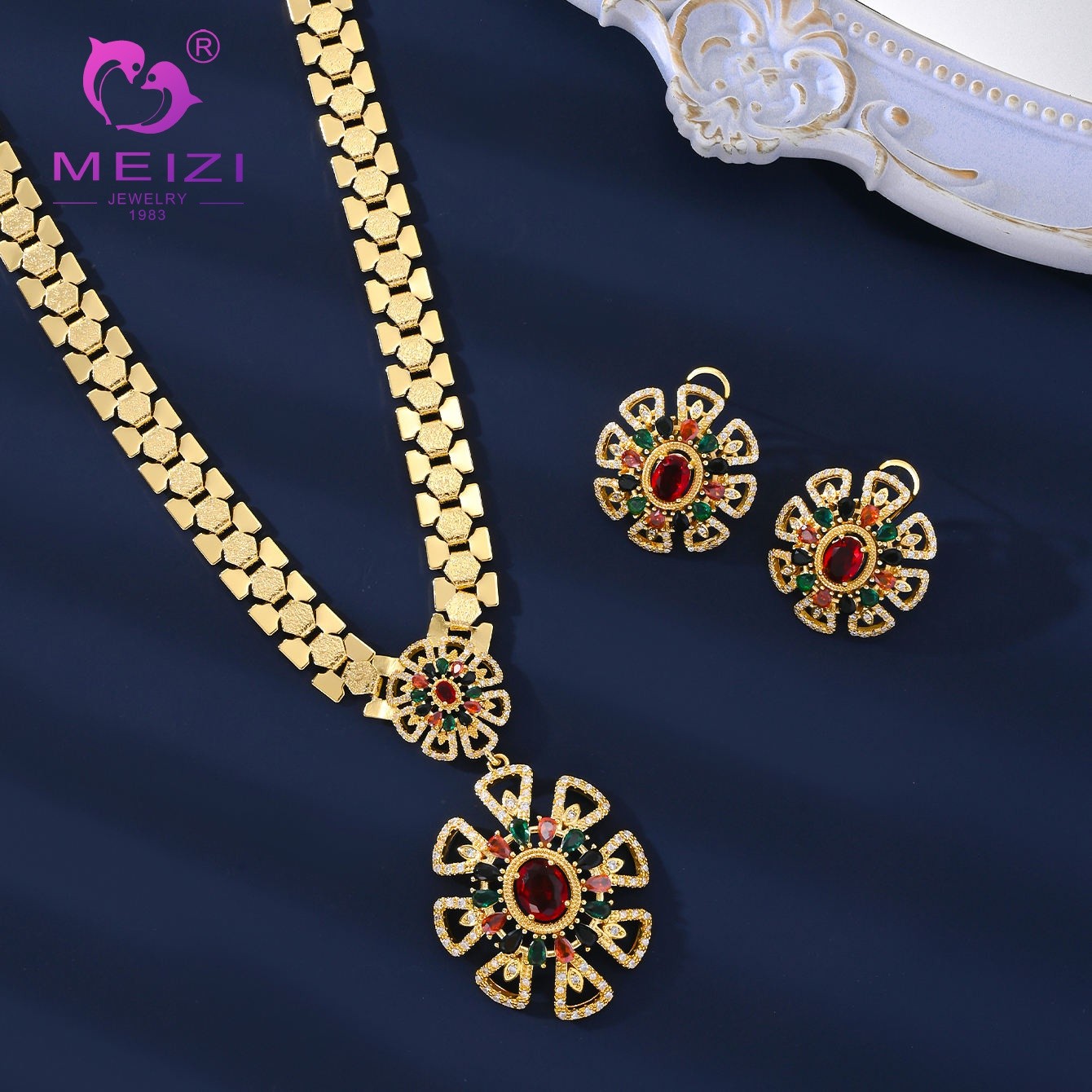 Floral Jewelry Set
