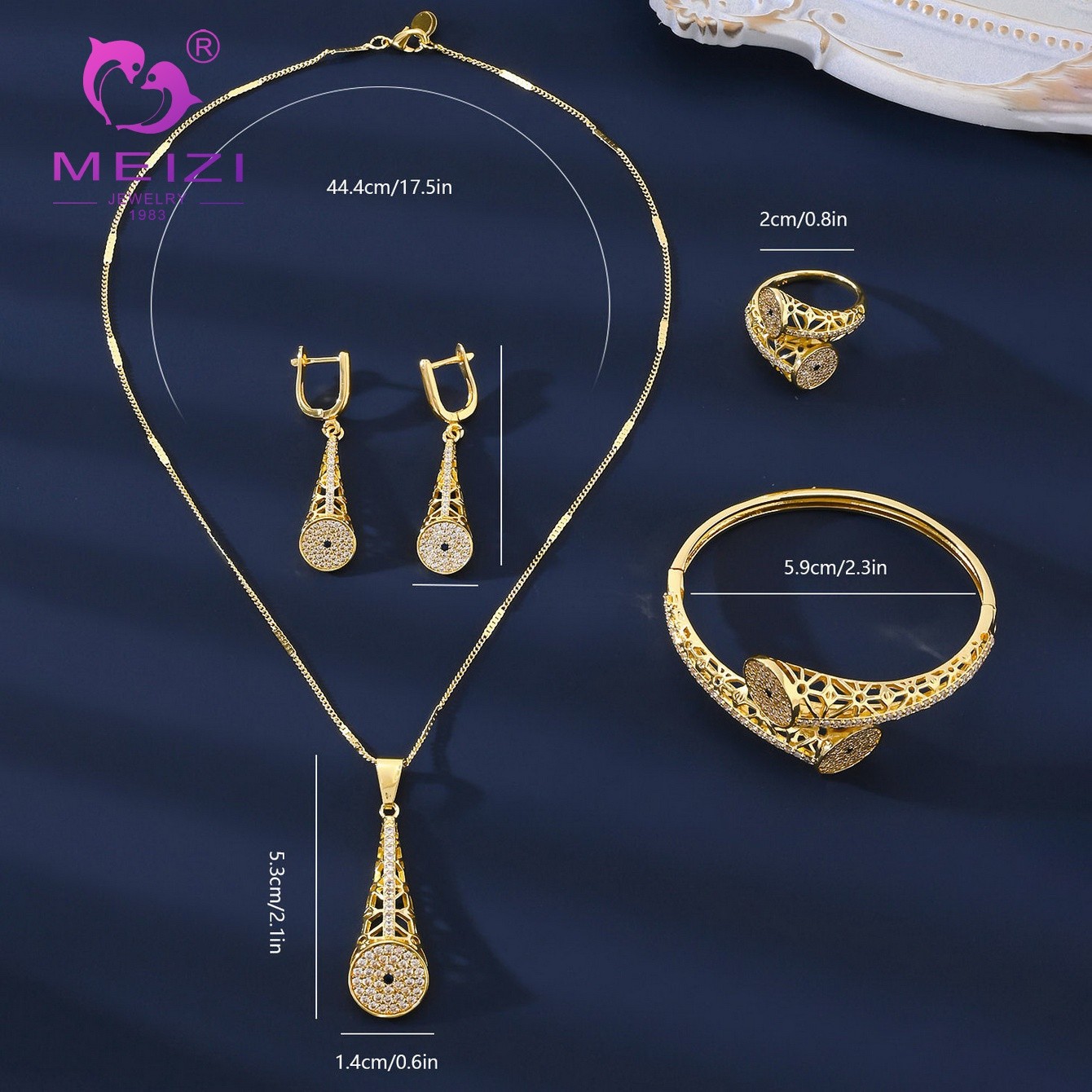 Luxury Gold-Plated Jewelry Set