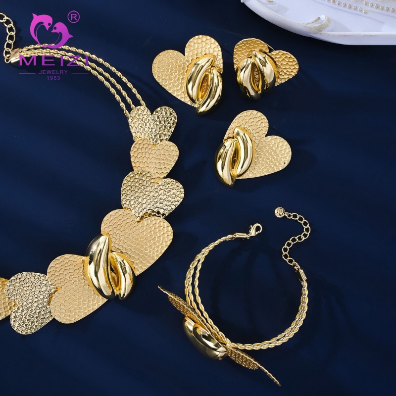 Set Barang Kemas Vintaj Romantik Bersalut Emas Wanita