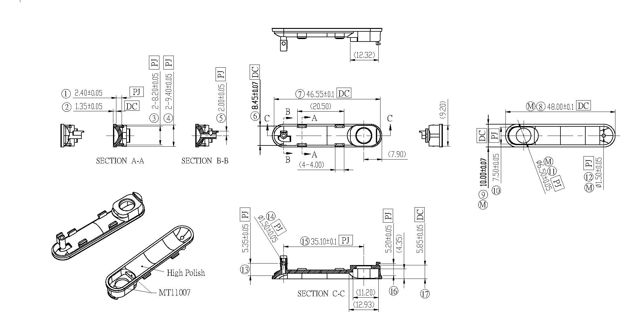 Noise Cancelling Headphones Injection parts