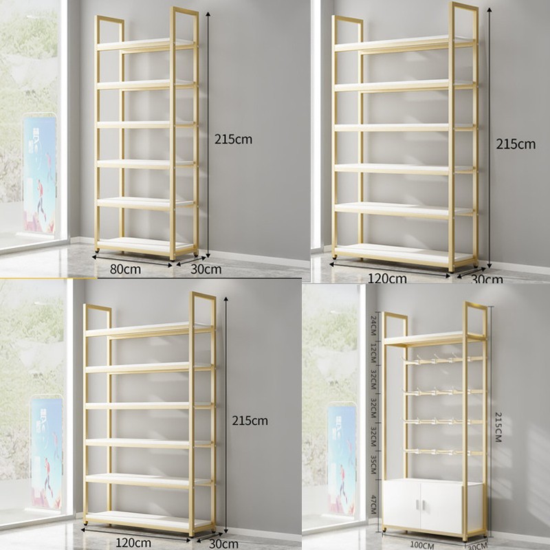 Supply Custom wooden wall cosmetic shelves display and makeup